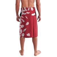 Custom Japan Rugby Lavalava Brave Cherry Blossoms Flying Petals - Wonder Print Shop