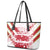 Custom Japan Rugby Leather Tote Bag Brave Cherry Blossoms Flying Petals - Wonder Print Shop