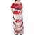 Custom Japan Rugby Off Shoulder Maxi Dress Brave Cherry Blossoms Flying Petals - Wonder Print Shop