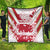Custom Japan Rugby Quilt Brave Cherry Blossoms Flying Petals - Wonder Print Shop