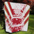 Custom Japan Rugby Quilt Brave Cherry Blossoms Flying Petals - Wonder Print Shop