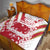 Custom Japan Rugby Quilt Brave Cherry Blossoms Flying Petals - Wonder Print Shop
