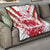 Custom Japan Rugby Quilt Brave Cherry Blossoms Flying Petals - Wonder Print Shop