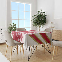Custom Japan Rugby Tablecloth Brave Cherry Blossoms Flying Petals - Wonder Print Shop