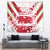 Custom Japan Rugby Tapestry Brave Cherry Blossoms Flying Petals - Wonder Print Shop