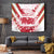 Custom Japan Rugby Tapestry Brave Cherry Blossoms Flying Petals - Wonder Print Shop