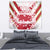 Custom Japan Rugby Tapestry Brave Cherry Blossoms Flying Petals - Wonder Print Shop
