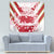 Custom Japan Rugby Tapestry Brave Cherry Blossoms Flying Petals - Wonder Print Shop