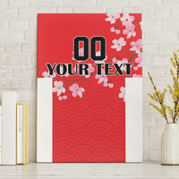Custom Japan Rugby Canvas Wall Art Seamless Japanese Waves Pattern - Wonder Print Shop