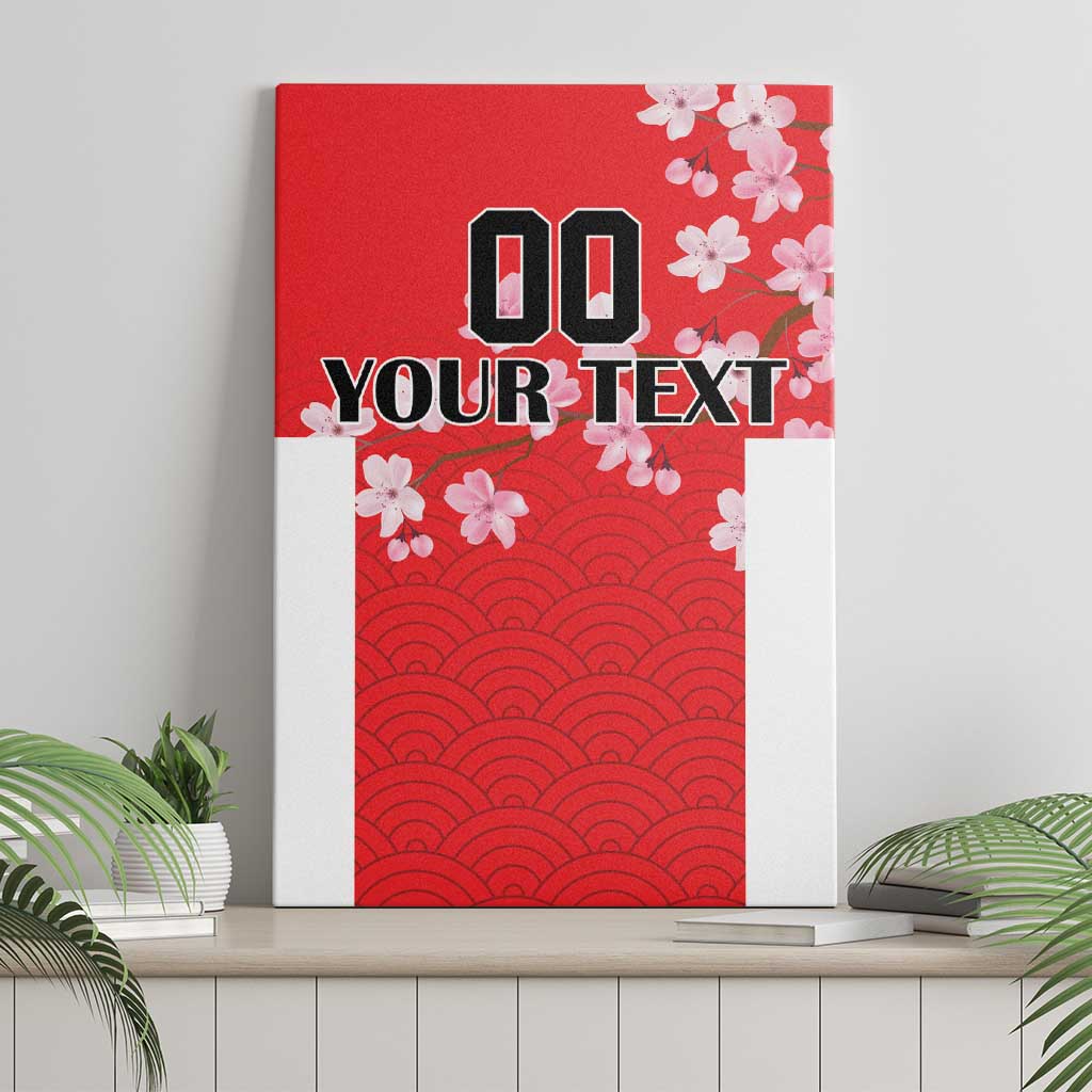 Custom Japan Rugby Canvas Wall Art Seamless Japanese Waves Pattern - Wonder Print Shop