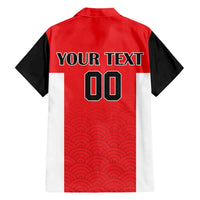 Custom Japan Rugby Hawaiian Shirt Seamless Japanese Waves Pattern - Wonder Print Shop