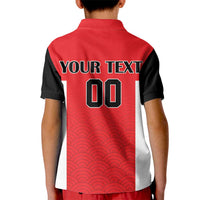 Custom Japan Rugby Kid Polo Shirt Seamless Japanese Waves Pattern - Wonder Print Shop