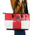 Custom Japan Rugby Leather Tote Bag Seamless Japanese Waves Pattern - Wonder Print Shop