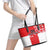 Custom Japan Rugby Leather Tote Bag Seamless Japanese Waves Pattern - Wonder Print Shop