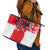 Custom Japan Rugby Leather Tote Bag Seamless Japanese Waves Pattern - Wonder Print Shop