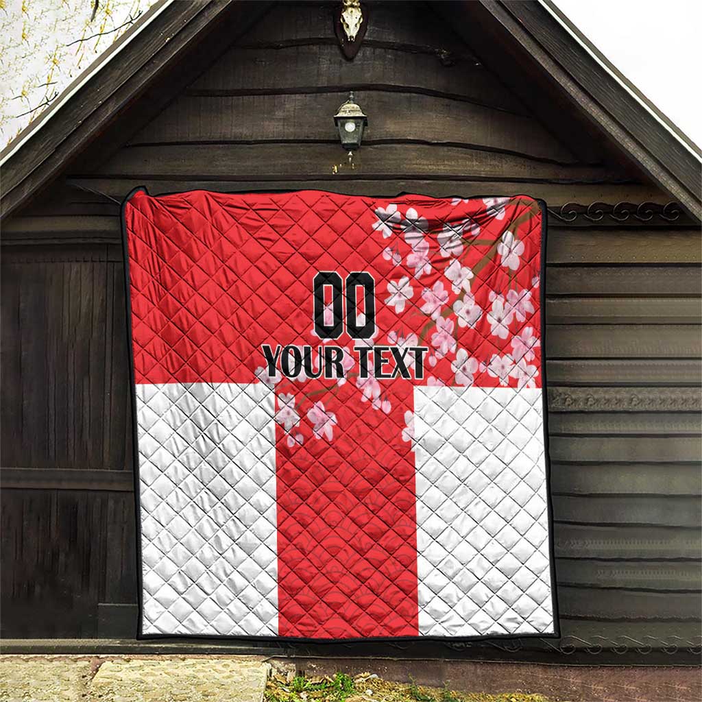 Custom Japan Rugby Quilt Seamless Japanese Waves Pattern - Wonder Print Shop