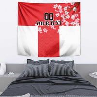 Custom Japan Rugby Tapestry Seamless Japanese Waves Pattern - Wonder Print Shop