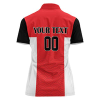Custom Japan Rugby Women Polo Shirt Seamless Japanese Waves Pattern - Wonder Print Shop
