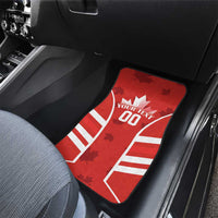 Custom Canada Rugby Car Mats Canada Flag Maple Leaf - Wonder Print Shop