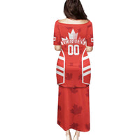 Custom Canada Rugby Family Matching Puletasi and Hawaiian Shirt Canada Flag Maple Leaf - Wonder Print Shop