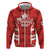Custom Canada Rugby Hoodie Canada Flag Maple Leaf - Wonder Print Shop