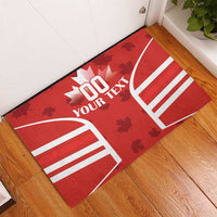 Custom Canada Rugby Rubber Doormat Canada Flag Maple Leaf - Wonder Print Shop