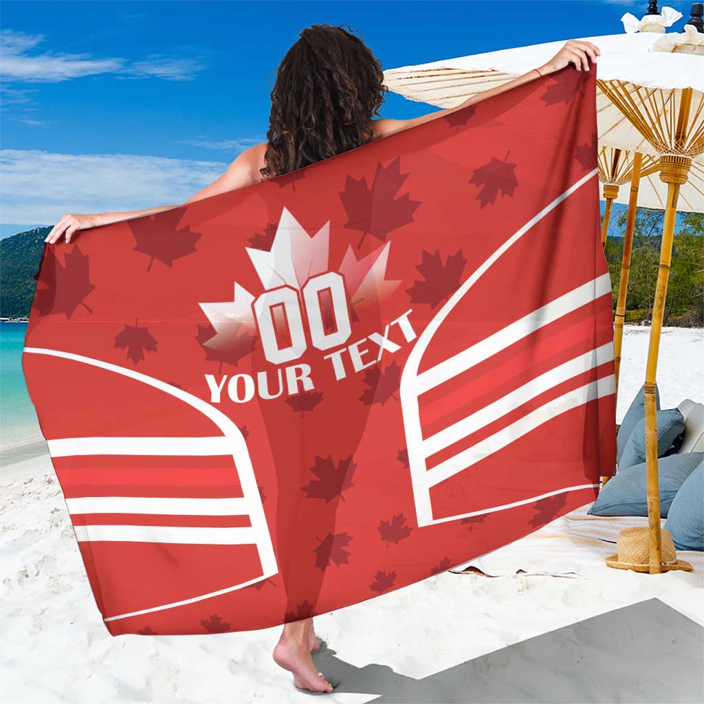 Custom Canada Rugby Sarong Canada Flag Maple Leaf - Wonder Print Shop