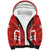 Custom Canada Rugby Sherpa Hoodie Canada Flag Maple Leaf - Wonder Print Shop
