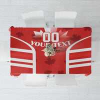 Custom Canada Rugby Tablecloth Canada Flag Maple Leaf - Wonder Print Shop