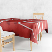 Custom Canada Rugby Tablecloth Canada Flag Maple Leaf - Wonder Print Shop