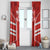 Custom Canada Rugby Window Curtain Canada Flag Maple Leaf - Wonder Print Shop