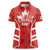 Custom Canada Rugby Women Polo Shirt Canada Flag Maple Leaf - Wonder Print Shop