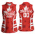 Custom Canada Rugby Women Sleeveless Polo Shirt Canada Flag Maple Leaf - Wonder Print Shop