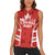 Custom Canada Rugby Women Sleeveless Polo Shirt Canada Flag Maple Leaf - Wonder Print Shop