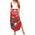 Custom Canada Rugby Summer Maxi Dress Beaver Riding A Goose - Wonder Print Shop