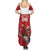 Custom Canada Rugby Summer Maxi Dress Beaver Riding A Goose - Wonder Print Shop
