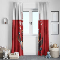 Custom Canada Rugby Window Curtain Beaver Riding A Goose - Wonder Print Shop