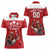 Custom Canada Rugby Women Polo Shirt Beaver Riding A Goose - Wonder Print Shop