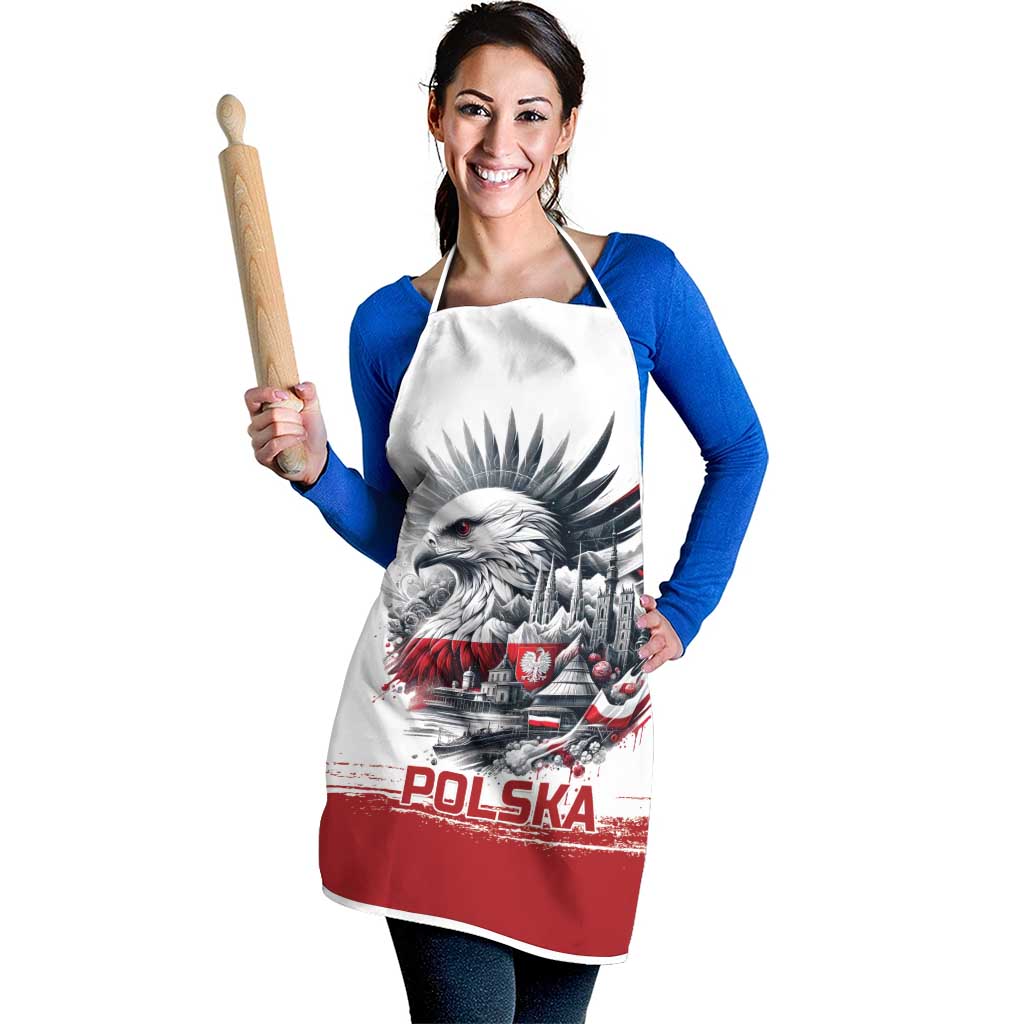 Poland Independence Day Apron Polska Eagle Proud To Be Polish - Wonder Print Shop