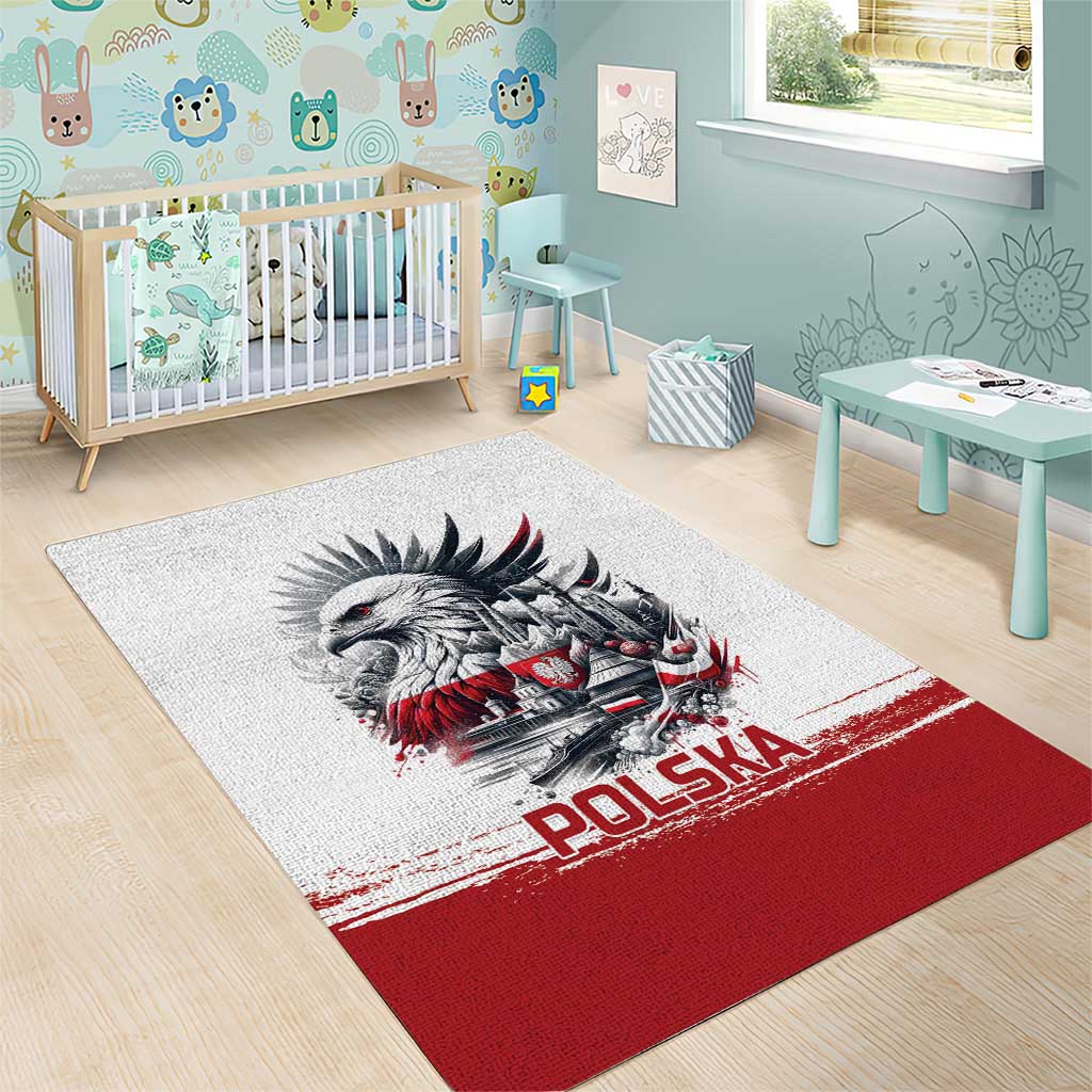 Poland Independence Day Area Rug Polska Eagle Proud To Be Polish - Wonder Print Shop
