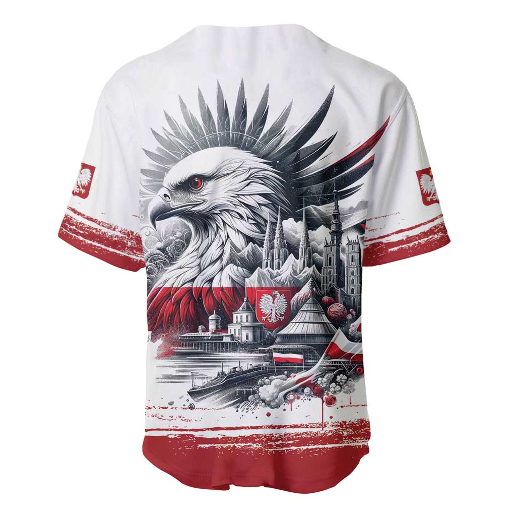 Poland Independence Day Baseball Jersey Polska Eagle Proud To Be Polish - Wonder Print Shop