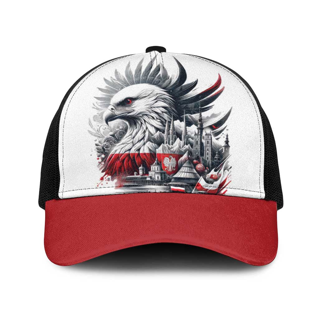 Poland Independence Day Baseball Net Cap Polska Eagle Proud To Be Polish - Wonder Print Shop