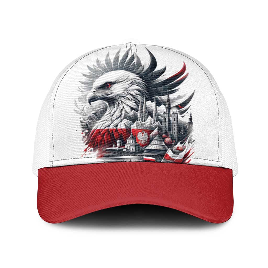 Poland Independence Day Baseball Net Cap Polska Eagle Proud To Be Polish - Wonder Print Shop