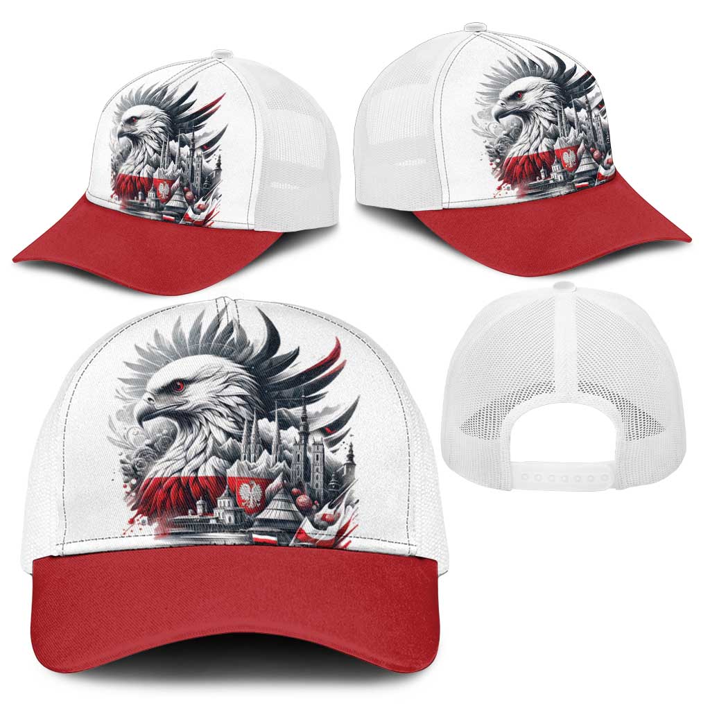 Poland Independence Day Baseball Net Cap Polska Eagle Proud To Be Polish - Wonder Print Shop