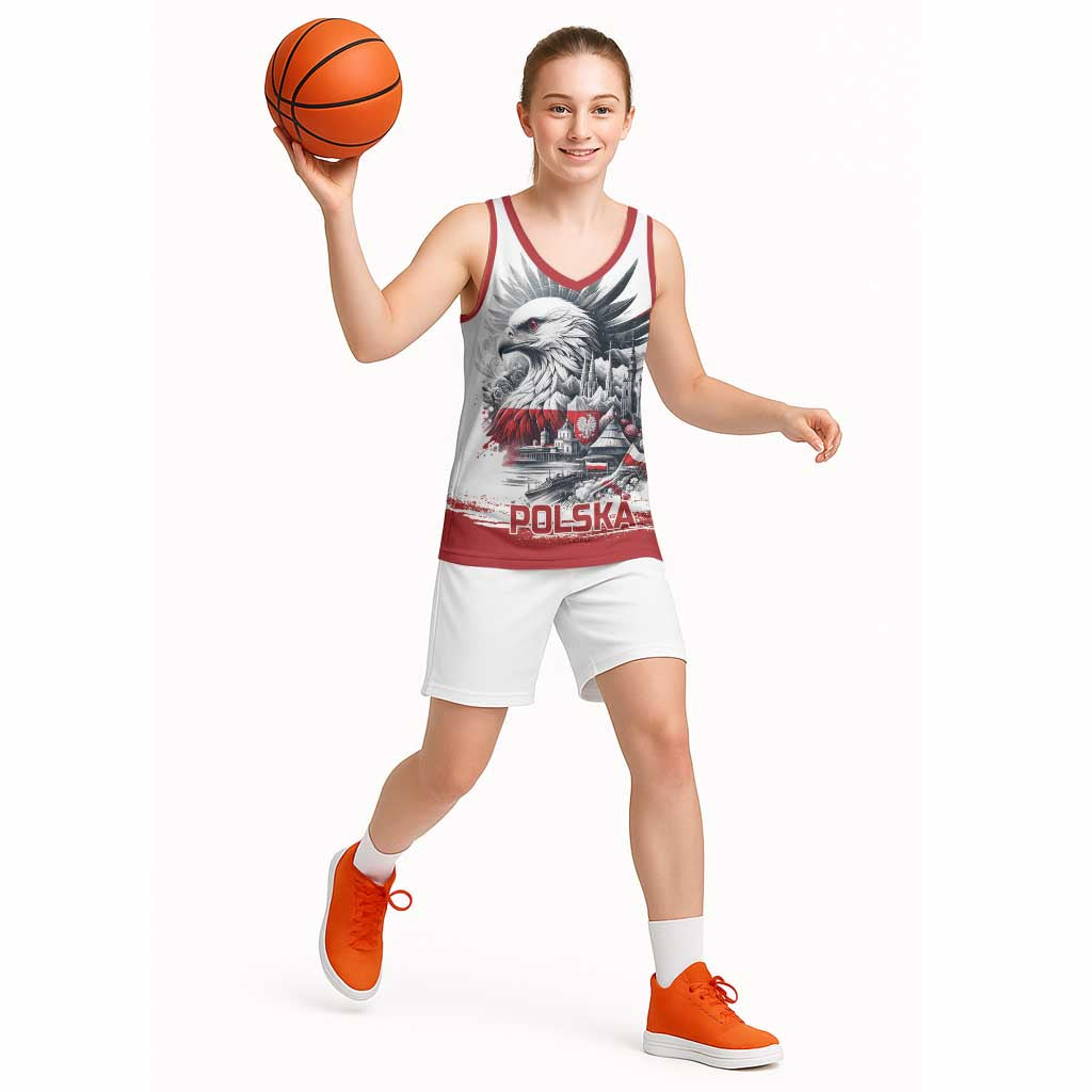 Poland Independence Day Basketball Jersey Polska Eagle Proud To Be Polish - Wonder Print Shop