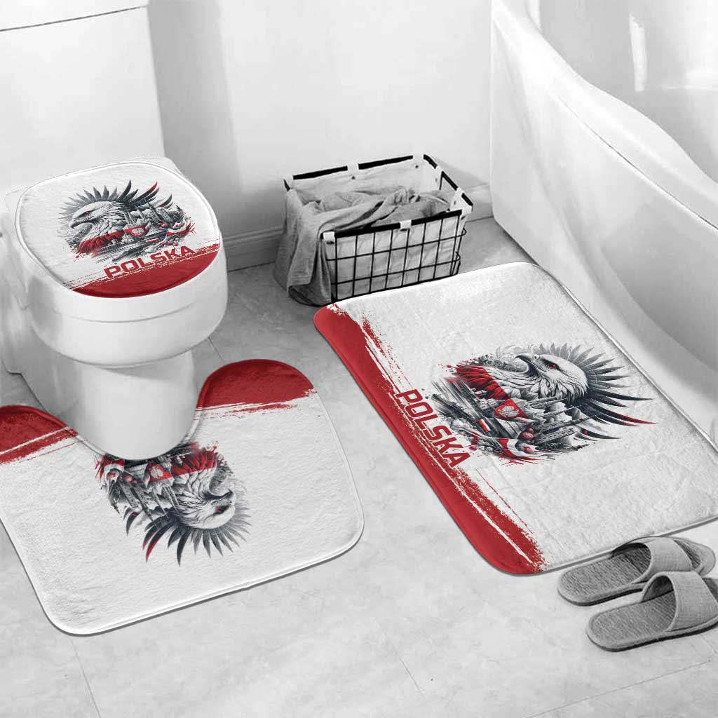 Poland Independence Day Bathroom Set Polska Eagle Proud To Be Polish - Wonder Print Shop
