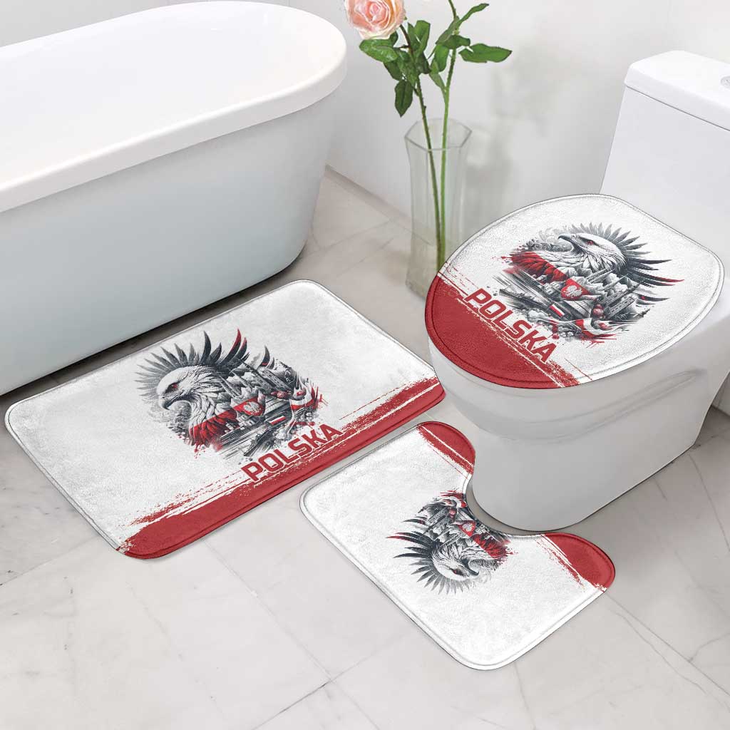 Poland Independence Day Bathroom Set Polska Eagle Proud To Be Polish - Wonder Print Shop