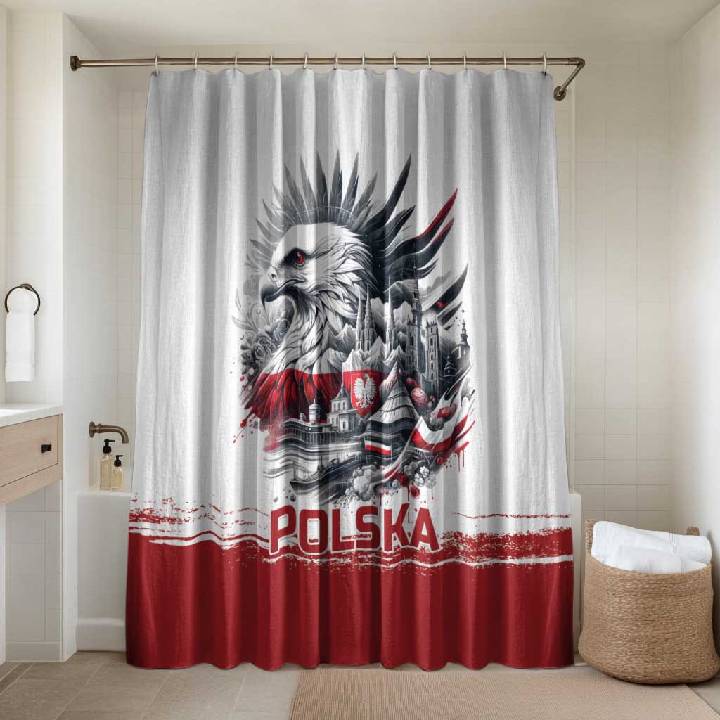Poland Independence Day Bathroom Set Polska Eagle Proud To Be Polish - Wonder Print Shop