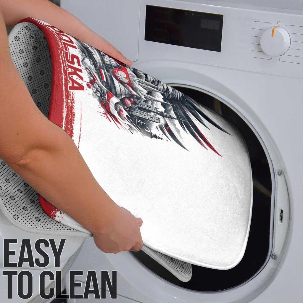 Poland Independence Day Bathroom Set Polska Eagle Proud To Be Polish - Wonder Print Shop