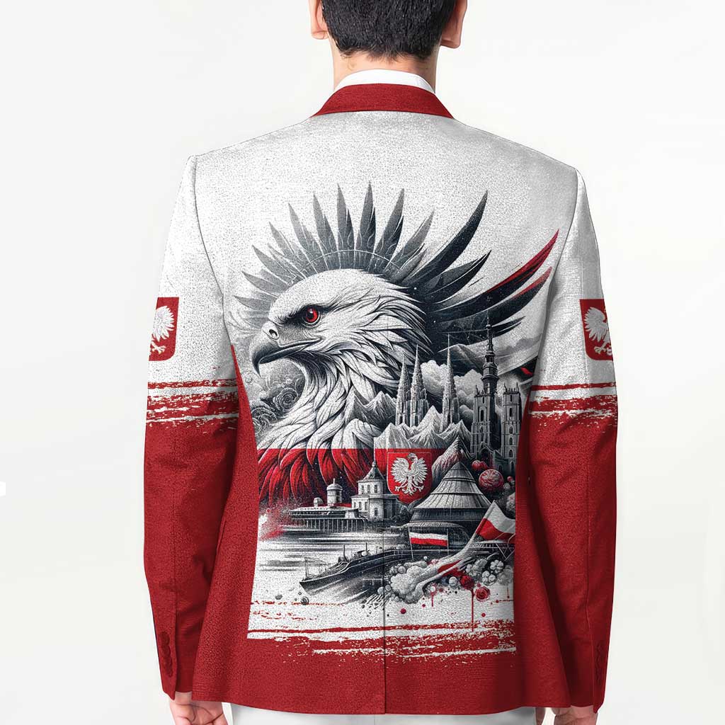 Poland Independence Day Blazer Polska Eagle Proud To Be Polish - Wonder Print Shop